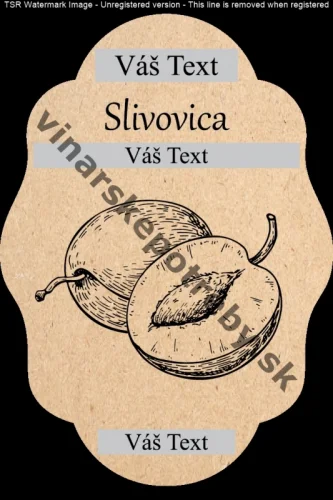 Etiketa slivovica vz6