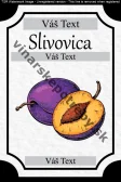 Etiketa slivovica vz2