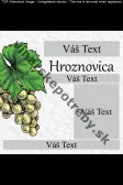 Etiketa hroznovica vz1